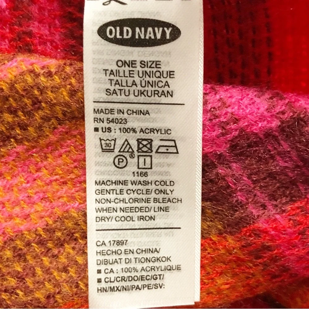 Old Navy plaid blanket